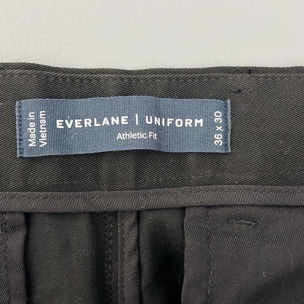 NWOT Everlane The Performance Chino | Uniform Athletic Fit Black Size 36 X 30 - Picture 5 of 12